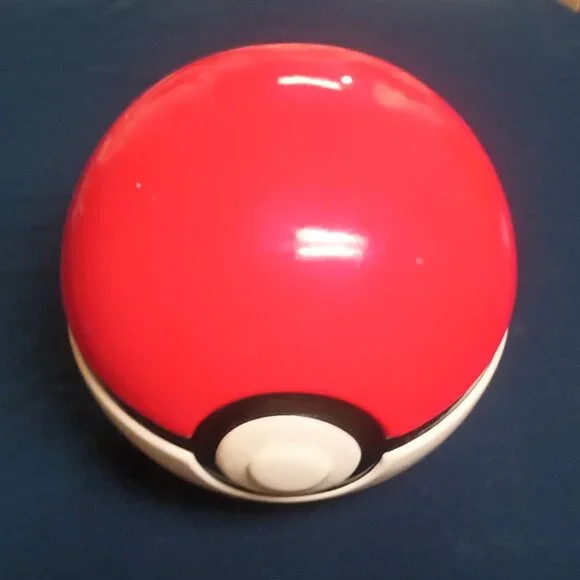 Pokemon Pokeball: Ceramic Coin Bank 7" Diameter with Stopper - Picture 1 of 9